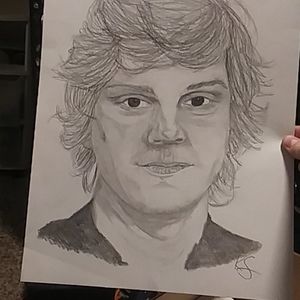 Evan Peters drawing